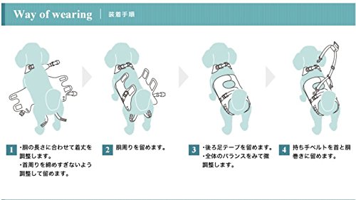 Amazon | 歩行補助ハーネスLaLaWalk小型犬・ダックス用 スクール（緑